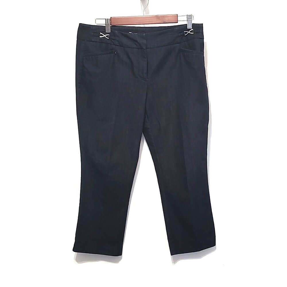 7th Ave New York & Company Suiting Collection Cropped Denim Pants in Size 10